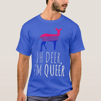 T-shirt Oh Deer Im Queer Lgbt Bisexual Pride Gay Lesbienne