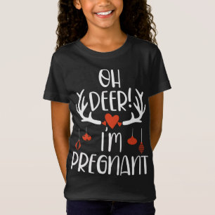 T-Shirt Oh Deer ! Je suis Enceinte Mignonne Grossesse Mama