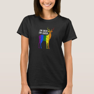 T-shirt Oh Deer Je suis Queer Transgenre Queer Lgbtq+ Amou