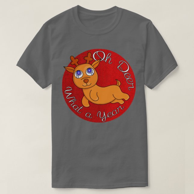T-shirt Oh Deer Quelle Année (Design devant)