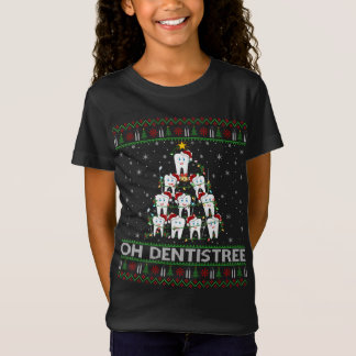 T-Shirt Oh Dentistree Ugly Xmas Lumières Dentiste Chris