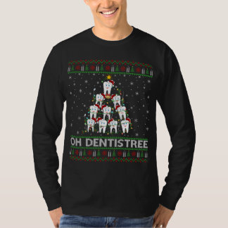 T-shirt Oh Dentistree Ugly Xmas Lumières Dentiste Chris