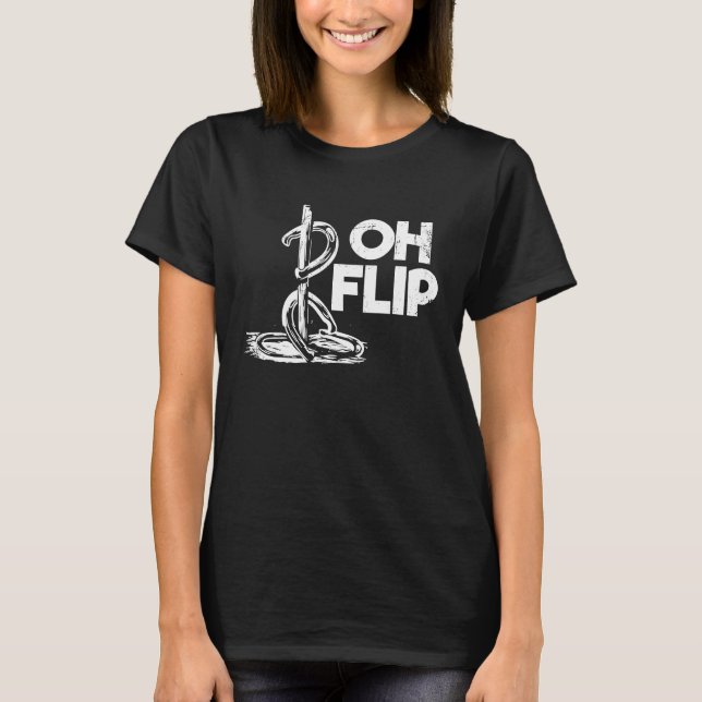 T-shirt Oh Flip  Lancer de fer à cheval (Devant)