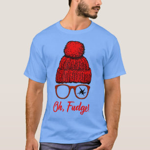 T-shirt Oh Fudge Funny Candies de Noël Geek Nerd Femmes S