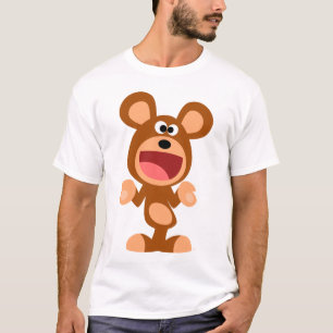T-shirt "Oh…" Gesticulant l'ours de bande dessinée badi
