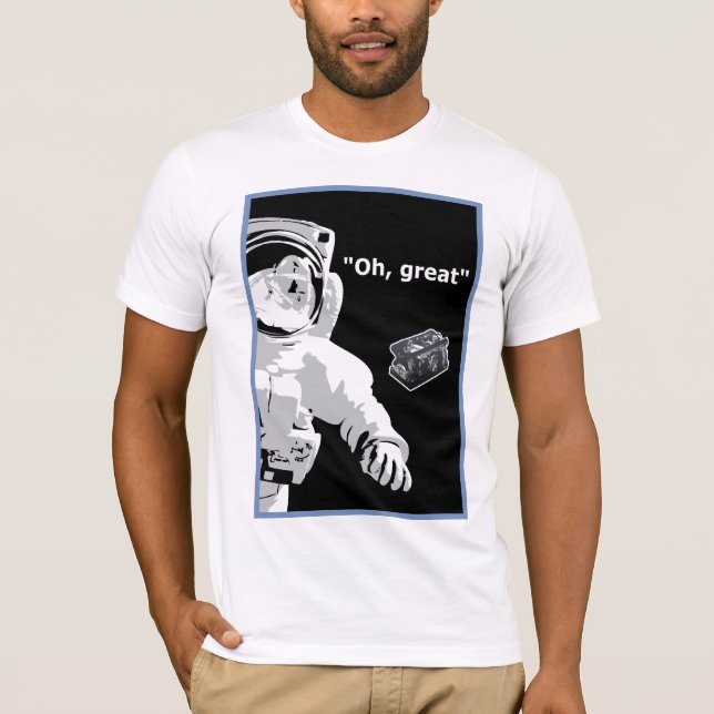 T-shirt "Oh grand" - sac d'outillage perdu dans l'espace (Devant)