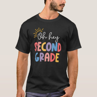 T-shirt Oh Hey Second Grade Teacher Student 2nd Kids Back 