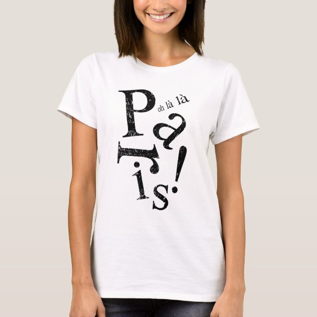 T-shirt Oh la la Paris (Devant)