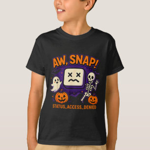 T-shirt Oh mince squelette de fantôme effrayant erreur de