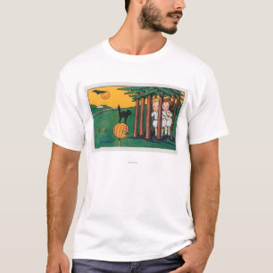 T-shirt Oh mon chat noir de Tis Halloween effrayant des