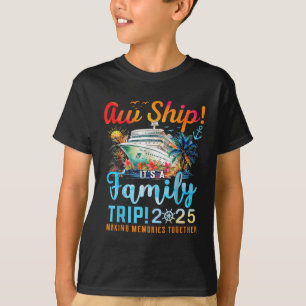 T-shirt Oh mon dieu, c'est un voyage en famille 2025 Crois