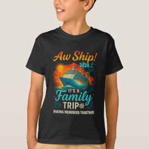 T-shirt Oh mon dieu, c'est un voyage en famille 2026 Crois
