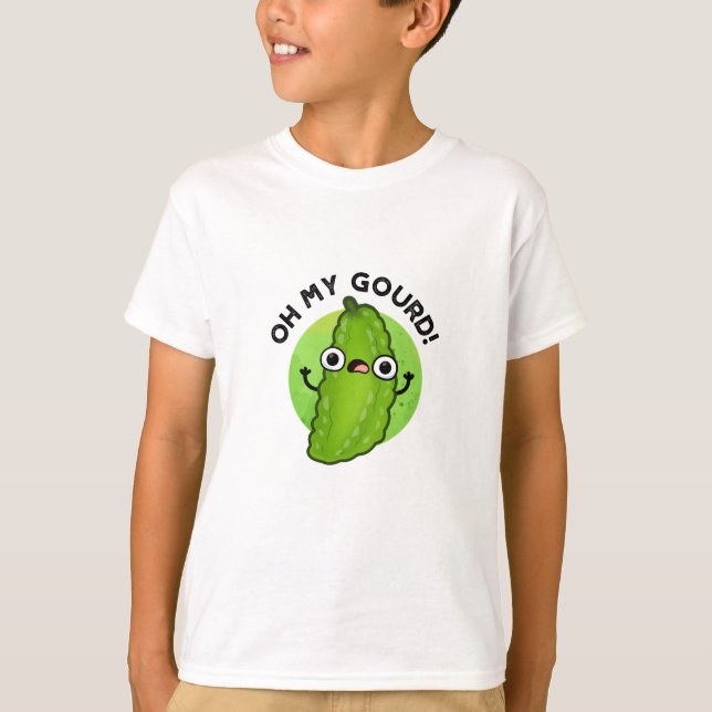 T-shirt Oh My Gourd Funny Veggie Pun (Devant)
