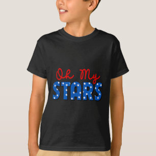 T-shirt Oh My Stars 4 juillet Fête commémorative de l'Indé