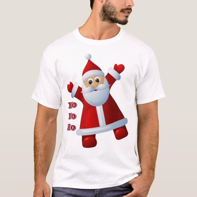 T-shirt Oh ! Oh ! Oh ! Mare Santa Claus Joyeux Noël (Devant)