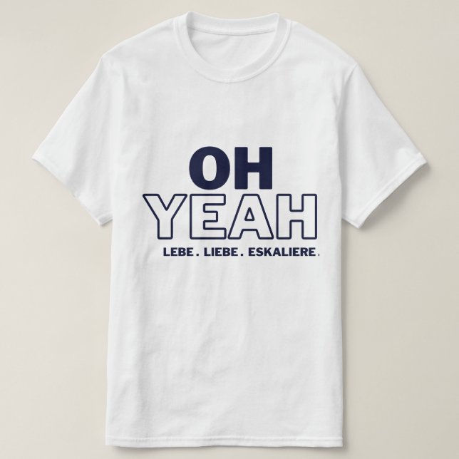 T-SHIRT OH OUI - VIVE - AMOUR - TEE-SHIRT ESCALADE (Design devant)