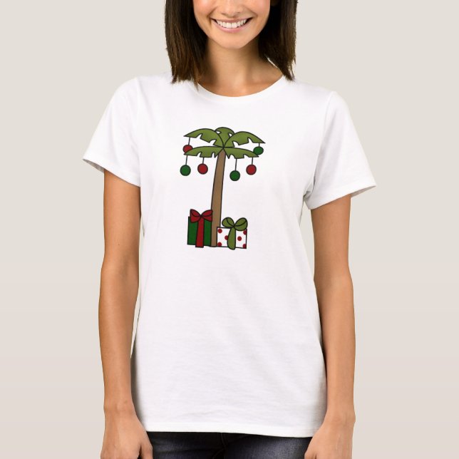 T-shirt Oh palmier de Noël (Devant)