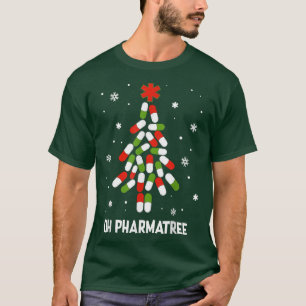 T-shirt Oh Pharmatree Pills Noël Arbre Lumières Pharmacie