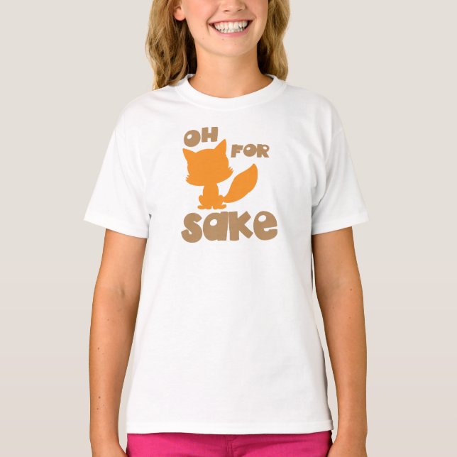T-shirt Oh Pour Le Sake De Renard, La Silhouette De Renard (Devant)