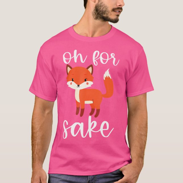 T-shirt Oh Pour Sake Oh Pour Fox Sake (Devant)