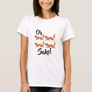 T-shirt Oh, quatre saké de foin drôle mignon tee tee
