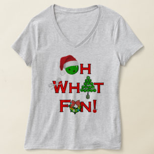 T-shirt Oh Quel Amusant Pickball De Noël