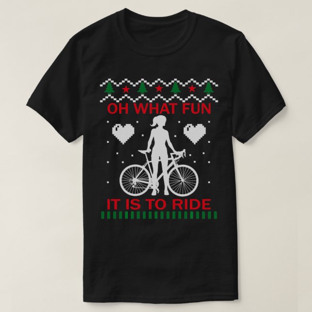 T-shirt Oh Quel Amusement C'Est De Circuler À Bicyclette N (Design devant)