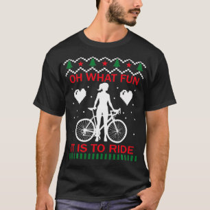 T-shirt Oh Quel Amusement C'Est De Circuler À Bicyclette N
