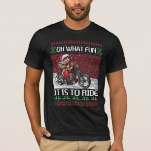 T-shirt Oh Quel Amusement C'Est De Circuler Père Noël Ri