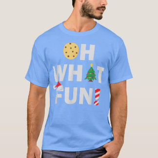 T-shirt Oh Quel Noël Amusant Avec La Serrure Et L'Arbre