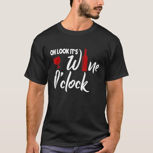 T-shirt Oh Regarde Sa Chemise À Vins (Devant)