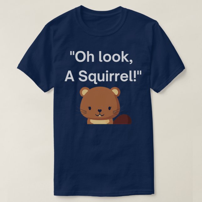 T-shirt Oh regardez un écureuil mignon conception de la co (Design devant)