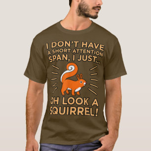 T-shirt Oh Regardez Un Écureuil TDAH Sensibilisation Orang
