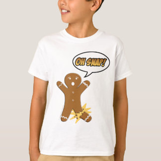 T-shirt Oh rupture ! Bonhomme en pain d'épice drôle