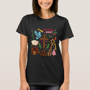 T-shirt Oh Sainte Nuit Jésus Est La Raison Chrétien Christ