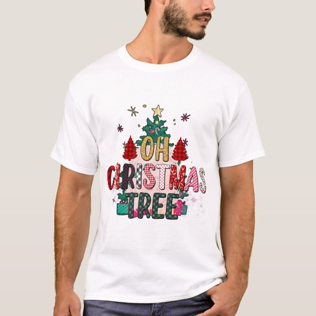 T-shirt Oh sapin de Noël (Devant)