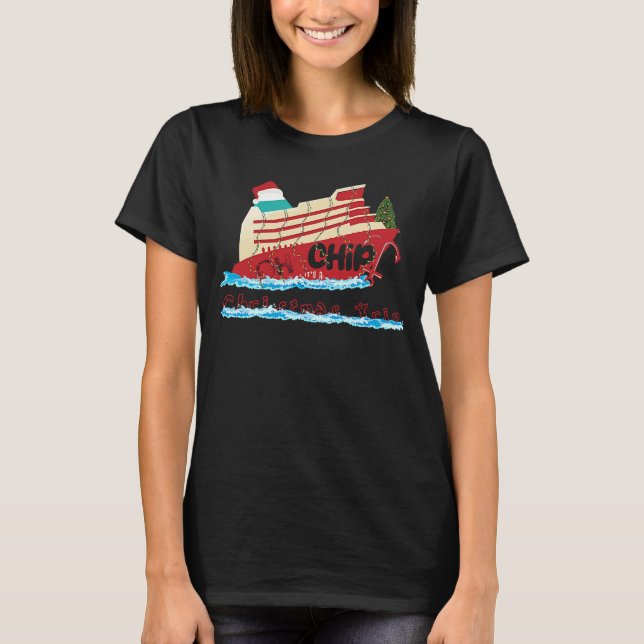 T-shirt Oh Ship C'est un voyage de Noël Croisière de Noël (Devant)