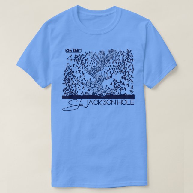 T-shirt Oh Ski Jackson Hole (Design devant)