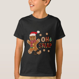 T-shirt Oh Snap Bonhomme en pain d'épices Joyeux Noël Xmas