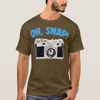 T-shirt Oh Snap Camera Geek Conception cadeau