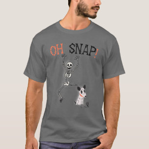 T-shirt Oh Snap Chien Manger Squelette Classic tenues, Hal