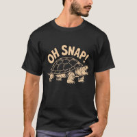 Oh Snap Drôle Sarcastique Tortue à Mâchoire Blague