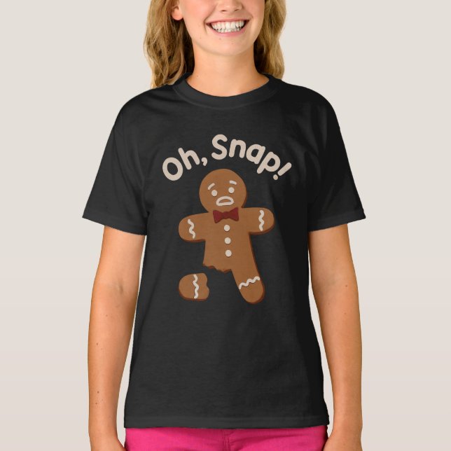 T-shirt Oh snap! Funny Christmas  (Devant)