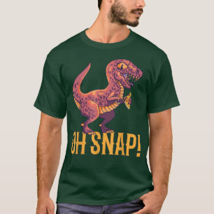 T-shirt OH Snap Funny Dinosaur Pizza Lover Dino
