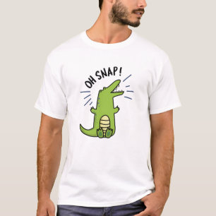 T-shirt Oh Snap Funny Snapping Crocodile Pun