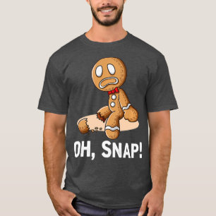 T-shirt Oh Snap Gingerbread Cookie Man Broyé Leg Ampu