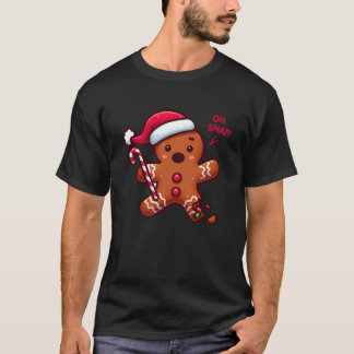 T-shirt Oh Snap Gingerbread Homme brisé Sucre de canne de 