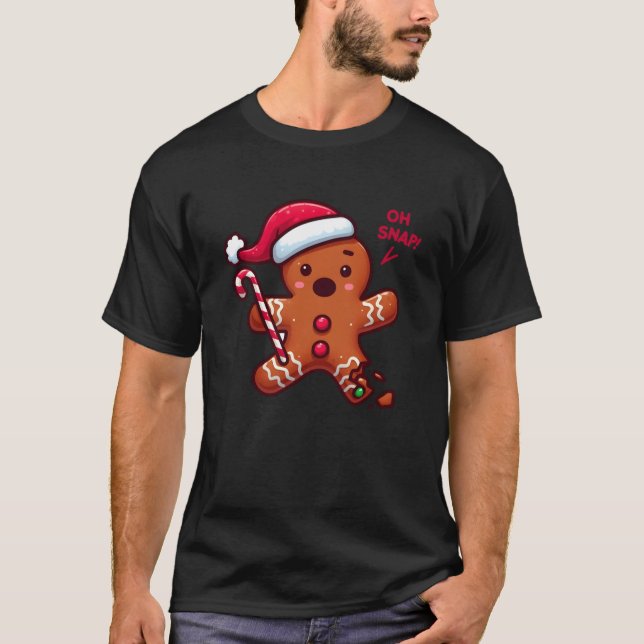 T-shirt Oh Snap Gingerbread Homme brisé Sucre de canne de  (Devant)