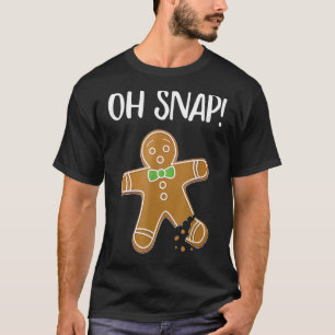 T-shirt Oh Snap Gingerbread Homme Cookie Broyé Jambe
