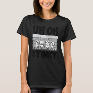 T-shirt Oh Stinky Mignonne Singe Hommes Femmes Animal